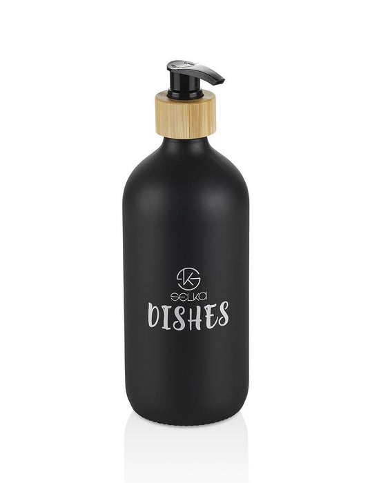 Selka Home 500 ML. 2'li Cam Mutfak Sıvı Sabunluk Seti - Selka Home | Şık tasarımlar akıllı çözümler