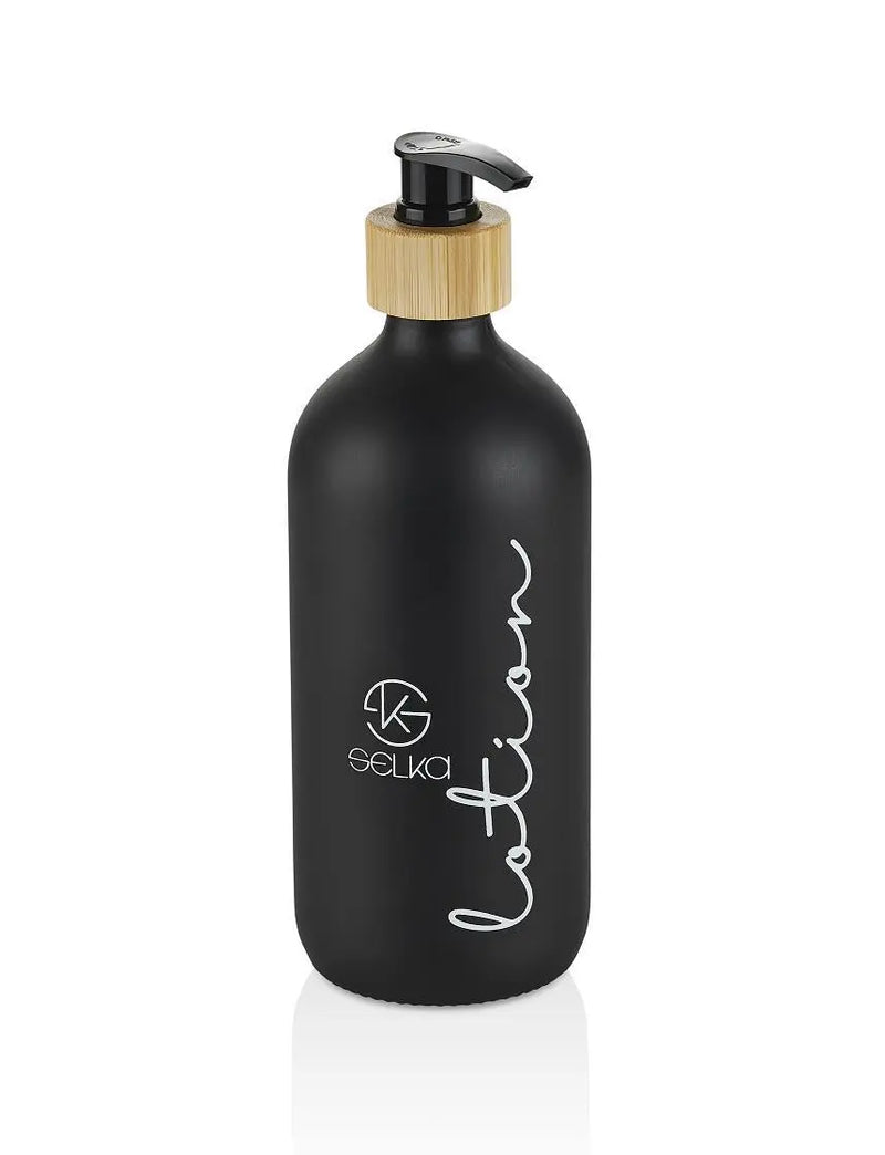Selka Home 500 ML. Cam Sıvı Sabun ve Losyon Seti 2'li - Selka Home | Şık tasarımlar akıllı çözümler