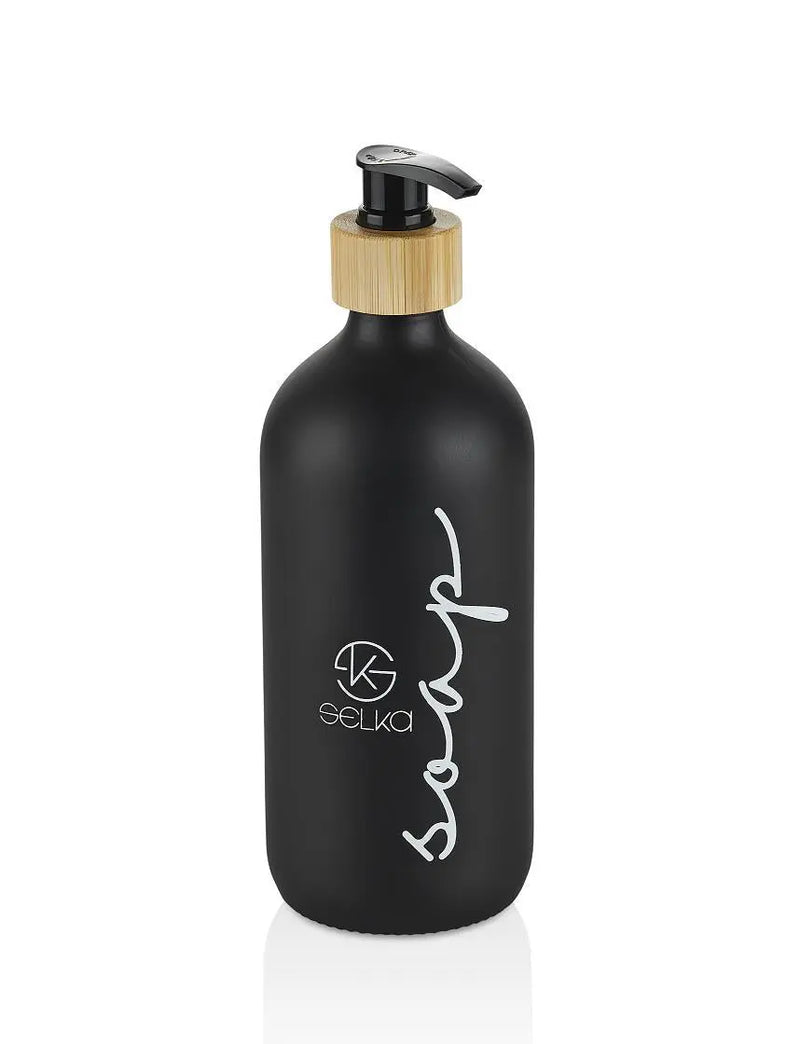 Selka Home 500 ML. Cam Sıvı Sabun ve Losyon Seti 2'li - Selka Home | Şık tasarımlar akıllı çözümler