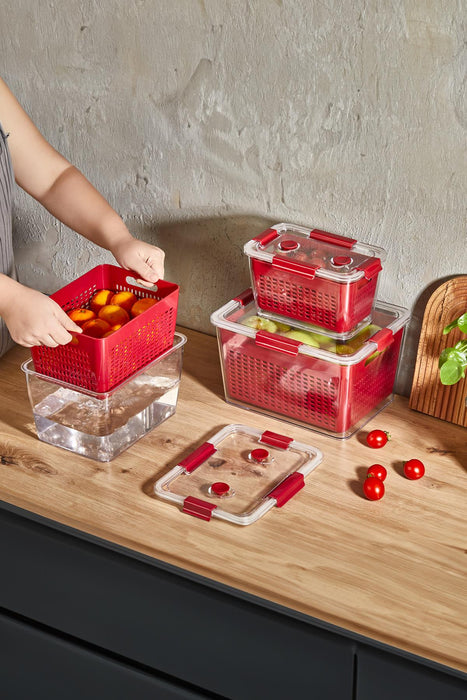 Selka Home 7 lt Lavin Saklama Kabı Bordo - Selka Home | Şık tasarımlar akıllı çözümler