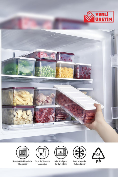 Selka Nora 8 Adet 2 Lt. Saklama Kabı - Selka Home | Şık tasarımlar akıllı çözümler