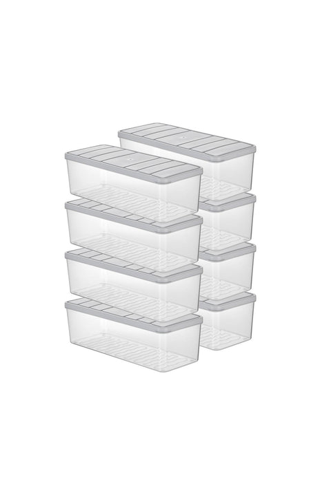 Selka Nora 8 Adet 2 Lt. Saklama Kabı - Selka Home | Şık tasarımlar akıllı çözümler