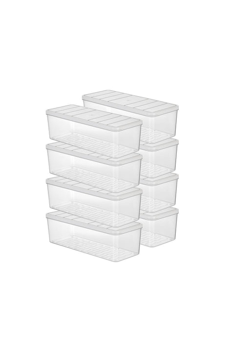 Selka Nora 8 Adet 2 Lt. Saklama Kabı - Selka Home | Şık tasarımlar akıllı çözümler