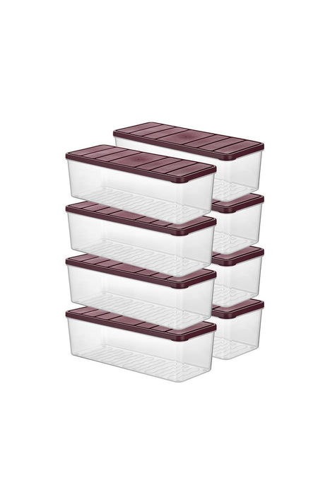 Selka Nora 8 Adet 2 Lt. Saklama Kabı - Selka Home | Şık tasarımlar akıllı çözümler