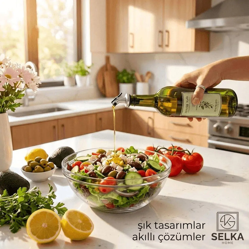 Selka Home Ahşap Stant 2'li Yağdanlık - Selka Home | Şık tasarımlar akıllı çözümler