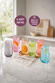 Selka Home Aura 6'lı Meşrubat Bardak Seti - Selka Home | Şık tasarımlar akıllı çözümler