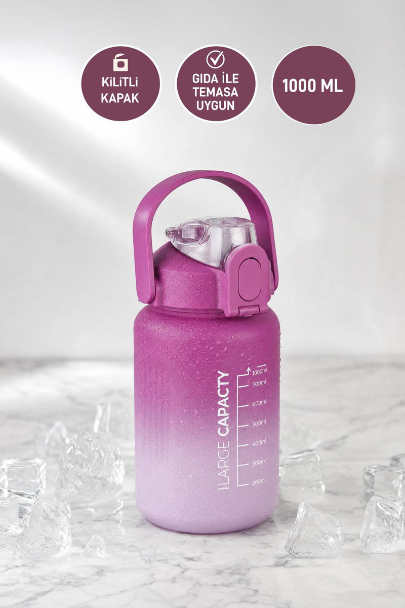Selka Home - Briella 1000 ML Pipetli Motivasyon Matara