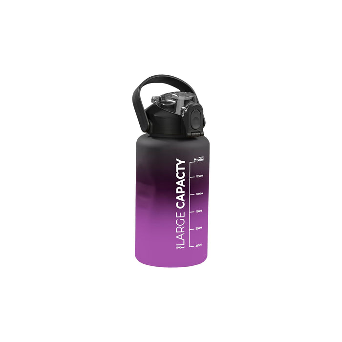 Selka Home - Briella 1500 ML Siyah Mor Pipetli Motivasyon Matara - Selka Home | Şık tasarımlar akıllı çözümler