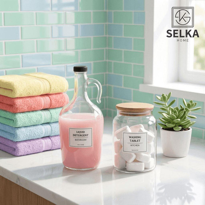 Selka Home Dishwashing Tablettburk och flytande diskmedel gallonflaska