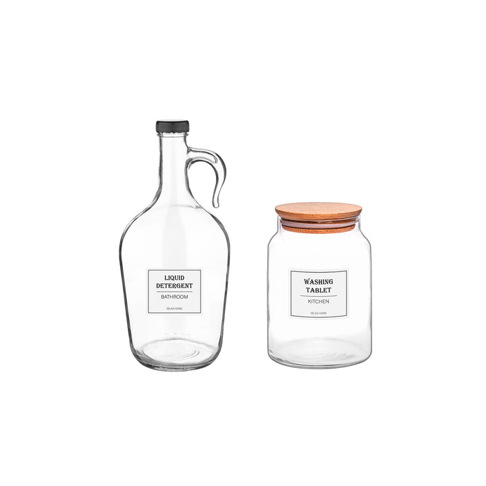 Selka Home Dishwashing Tablettburk och flytande diskmedel gallonflaska