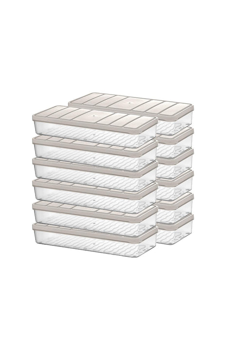 Selka Nora 12 Adet 1 Lt. Saklama Kabı - Selka Home | Şık tasarımlar akıllı çözümler