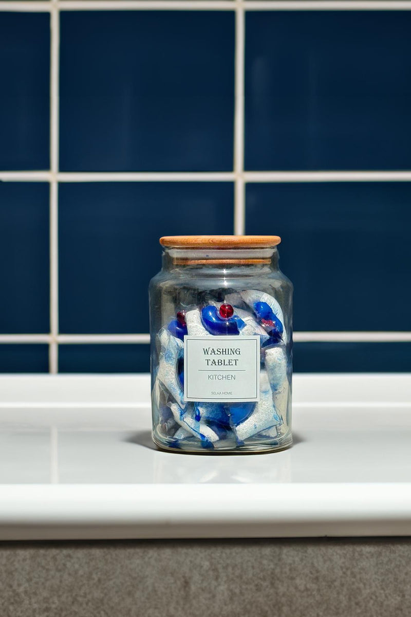 Selka Home Bulaşık Tableti Kavanozu 890 ML