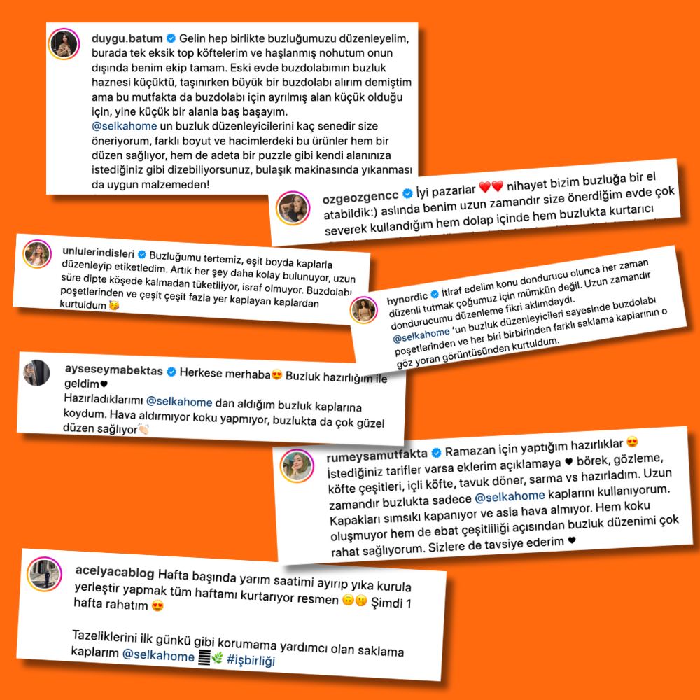 ✅ Ürünlerimizi Önerenler
